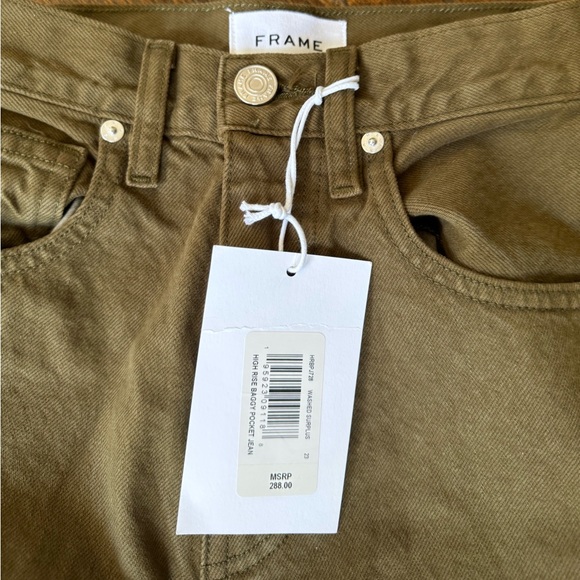 FRAME HIGH RISE BAGGY POCKET JEANS - Picture 2 of 4